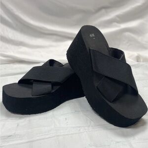 Chunky Platform Sandals - Black - Ladies | H&M Woman’s Size 39 US 8 Bratz Style